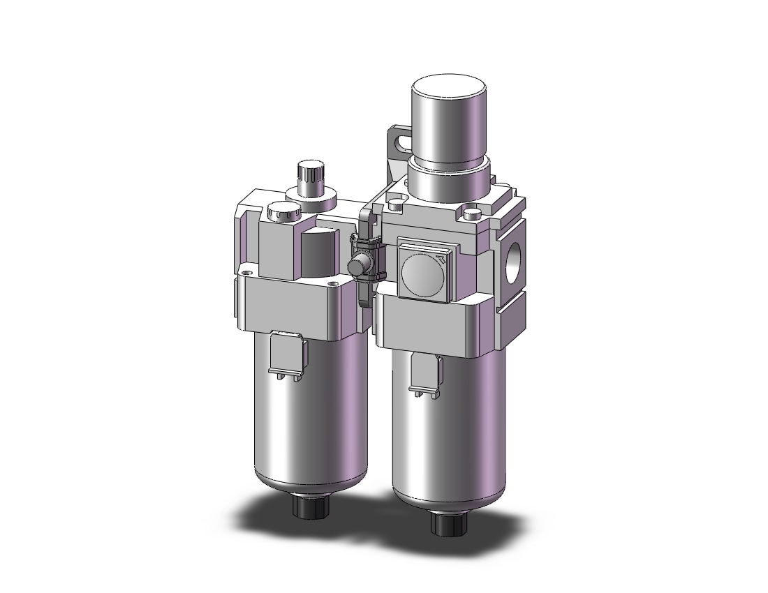 SMC AC40A-N04E-23RZ-B fr/l combo modular, MODULAR F.R.L.