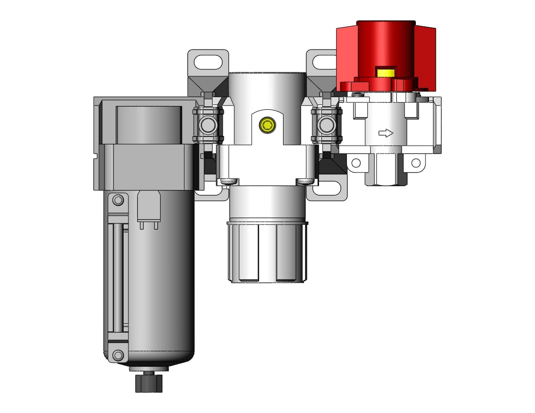 SMC AC40B-N04-V-8Z-A f/r combo modular, MODULAR F.R.L.