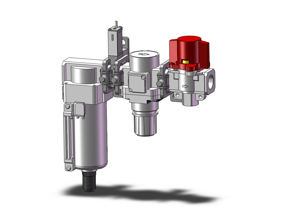 SMC AC40B-N04CE3-SV-8Z-B f/r combo modular, MODULAR F.R.L.