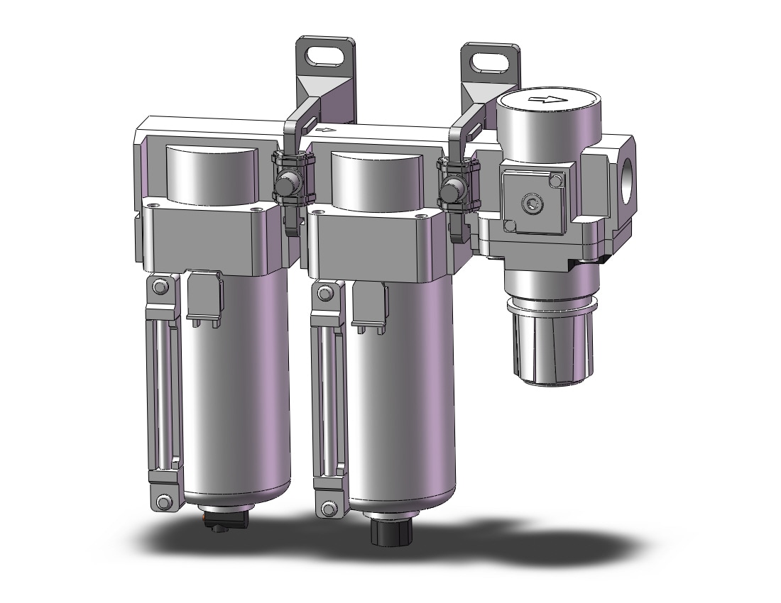 SMC AC40C-04-8-B f/ms/r combo modular, MODULAR F.R.L.