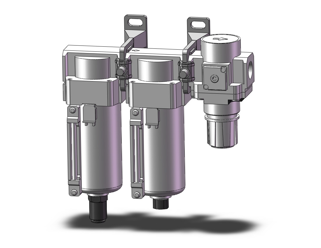 SMC AC40C-04D-8-B f/ms/r combo modular, MODULAR F.R.L.