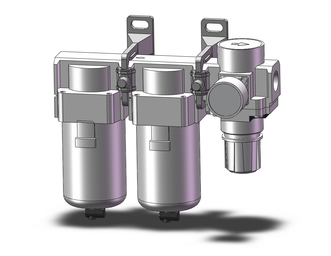 SMC AC40C-04M-B f/ms/r combo modular, MODULAR F.R.L.