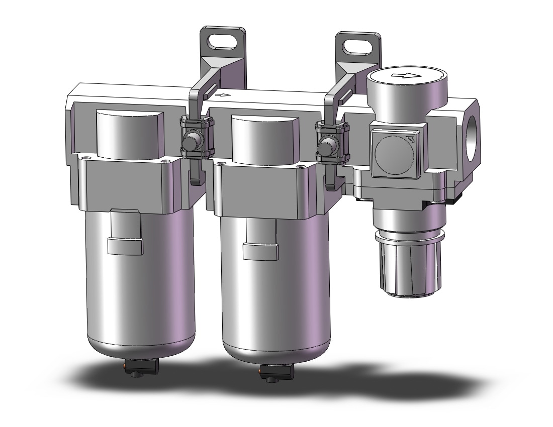 SMC AC40C-06E-B f/ms/r combo modular, MODULAR F.R.L.