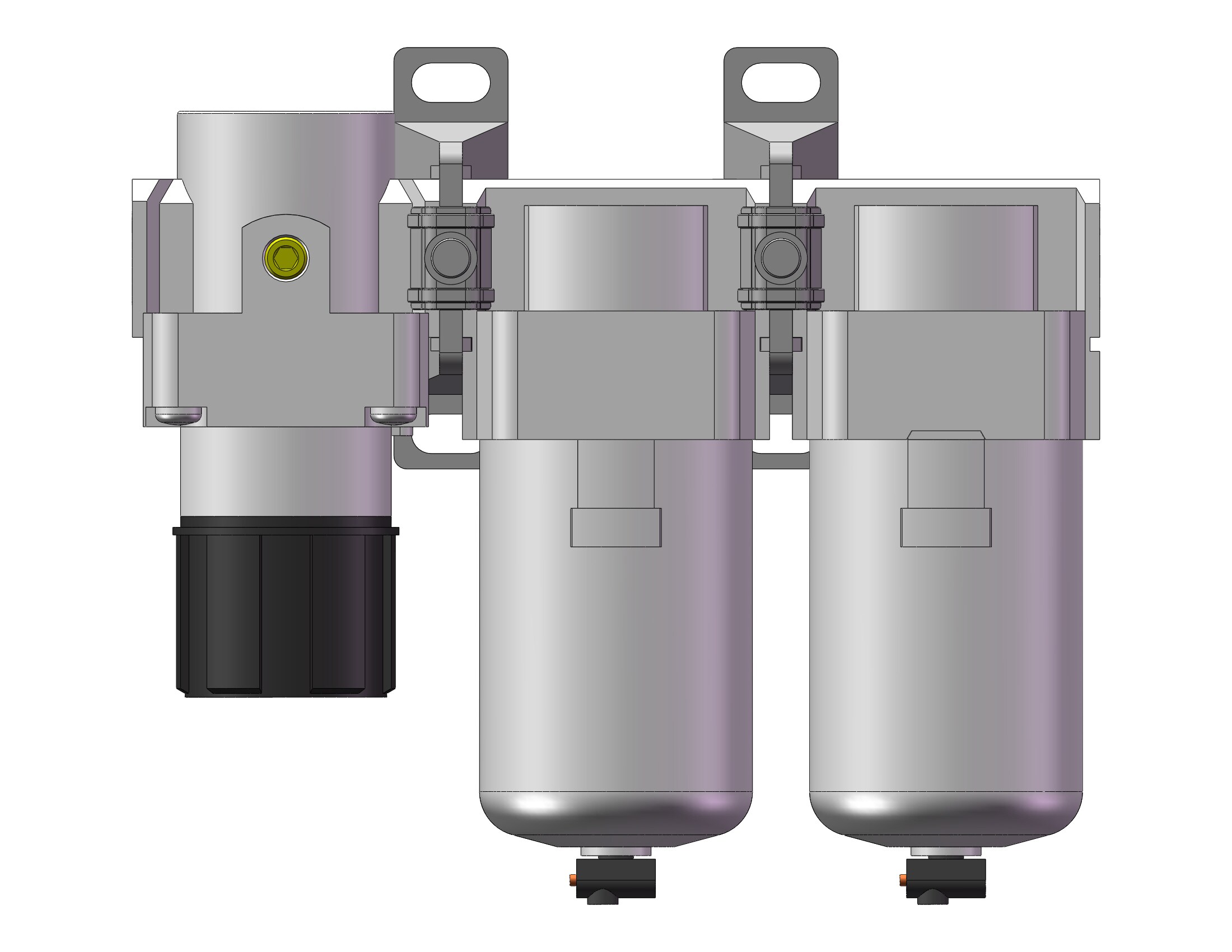 SMC AC40C-N04-RZ-A f/ms/r combo modular, MODULAR F.R.L.