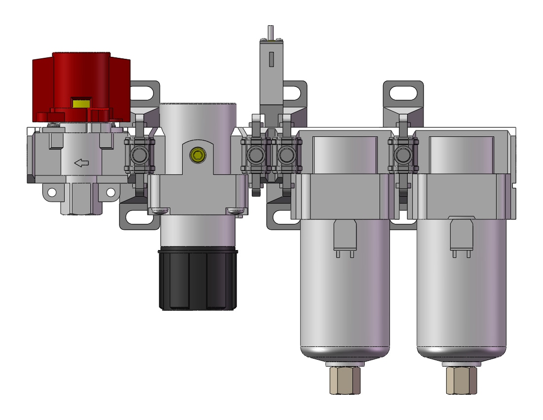 SMC AC40C-N04-SV-2JRZ-A f/ms/r combo modular, MODULAR F.R.L.