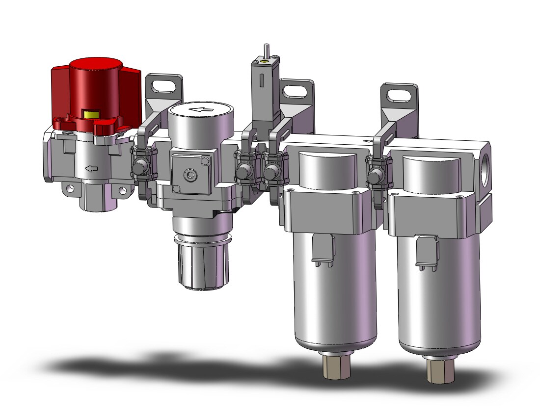 SMC AC40C-N04-SV-2JRZ-B f/ms/r combo modular, MODULAR F.R.L.