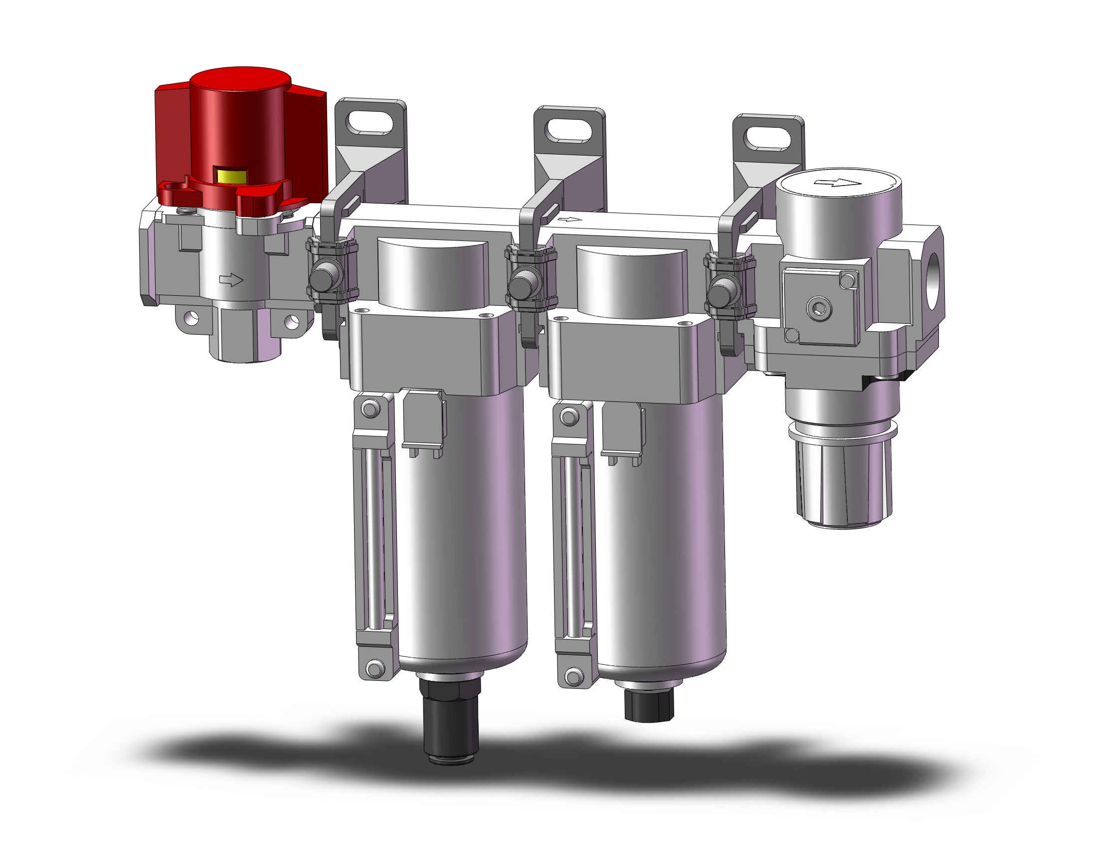 SMC AC40C-N04C-V1-8Z-B f/ms/r combo modular, MODULAR F.R.L.