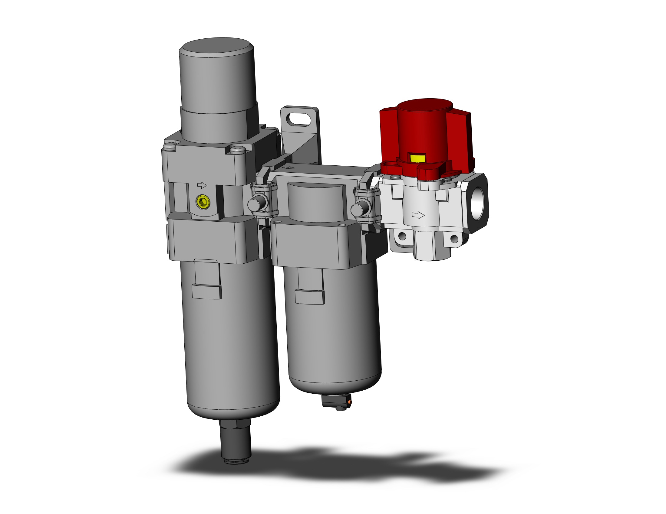 SMC AC40D-04D-V1-A fr/ms combo modular, MODULAR F.R.L.