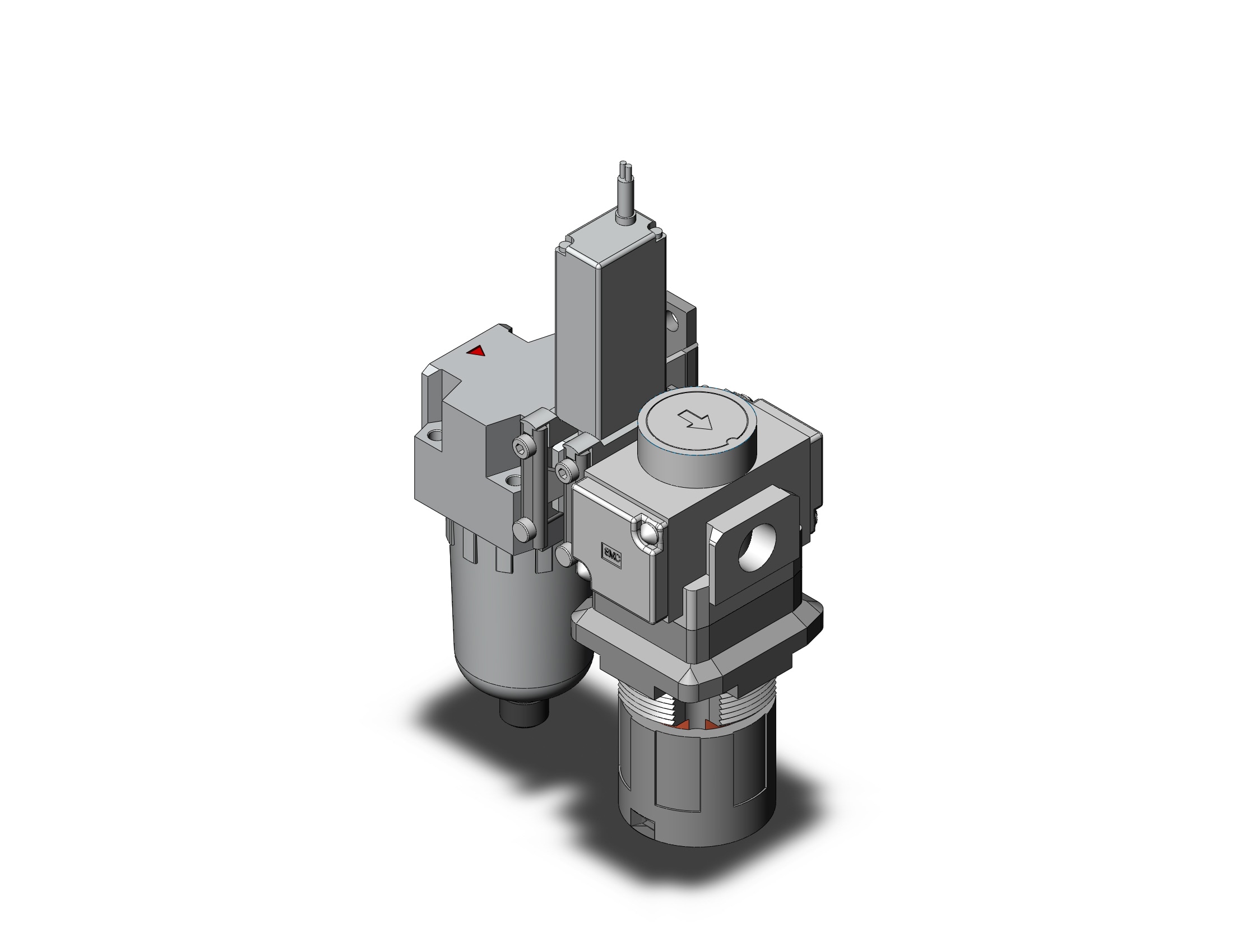 SMC ACG20B-N02G1-S-2Z air combination, MODULAR F.R.L. W/GAUGE