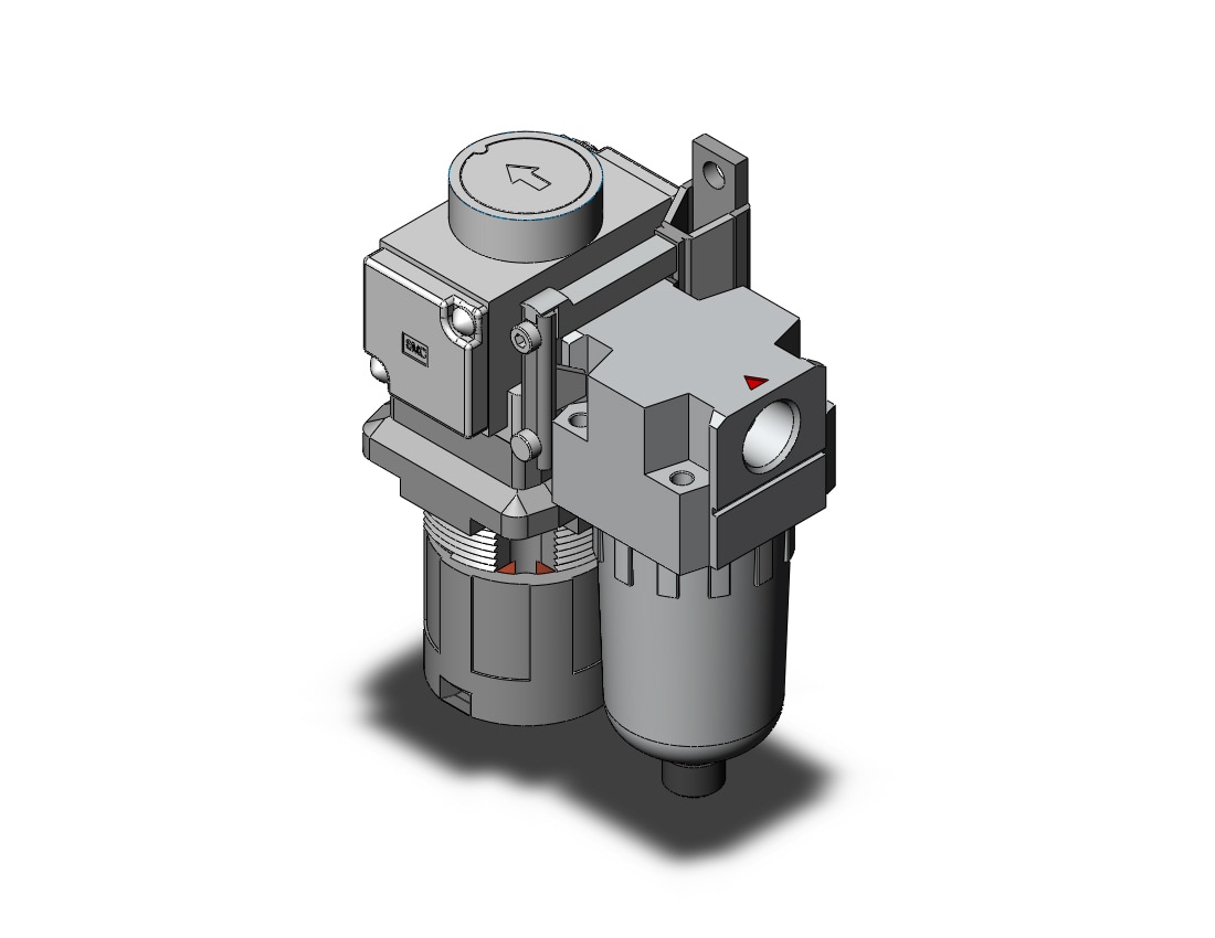 SMC ACG30B-02G1-2R air combination, MODULAR F.R.L. W/GAUGE