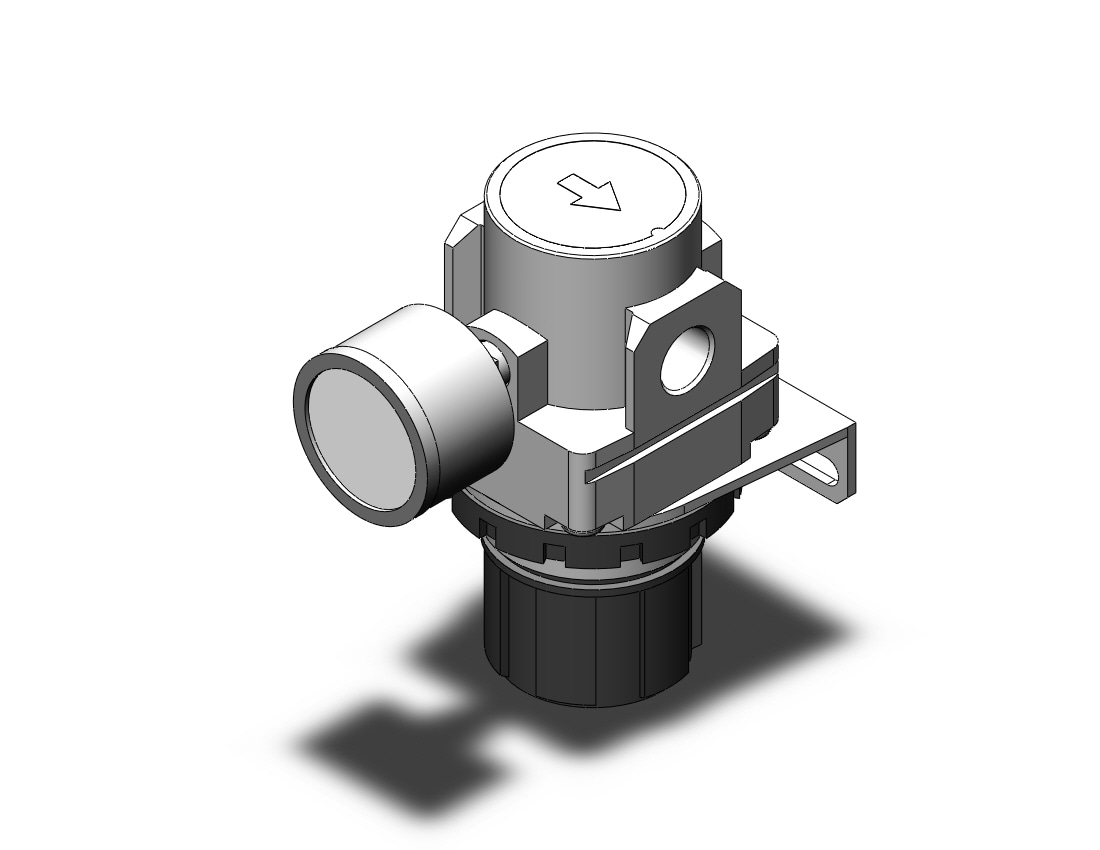 SMC AR30-N02BG-1RYZ-A regulator, AR MASS PRO