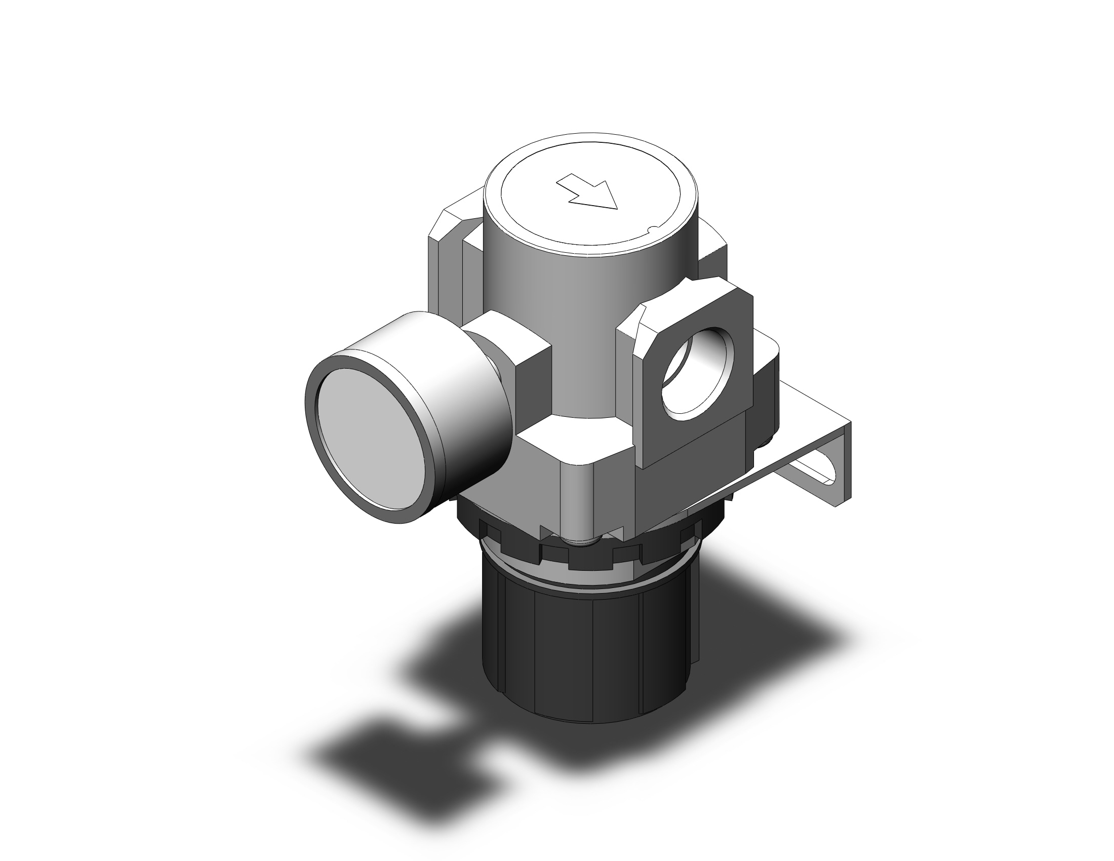 SMC AR40-N04BG-NRYZ-A regulator, AR MASS PRO