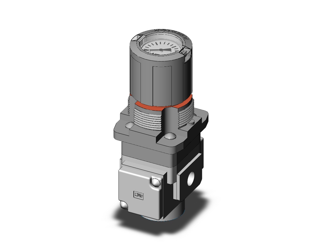 SMC ARG20-01G3 regulator, gauge-handle, ARG REGULATOR W/PRESSURE GAUGE