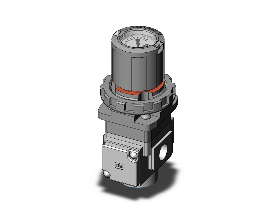 SMC ARG20-02G2H-1 regulator, gauge-handle, ARG REGULATOR W/PRESSURE GAUGE