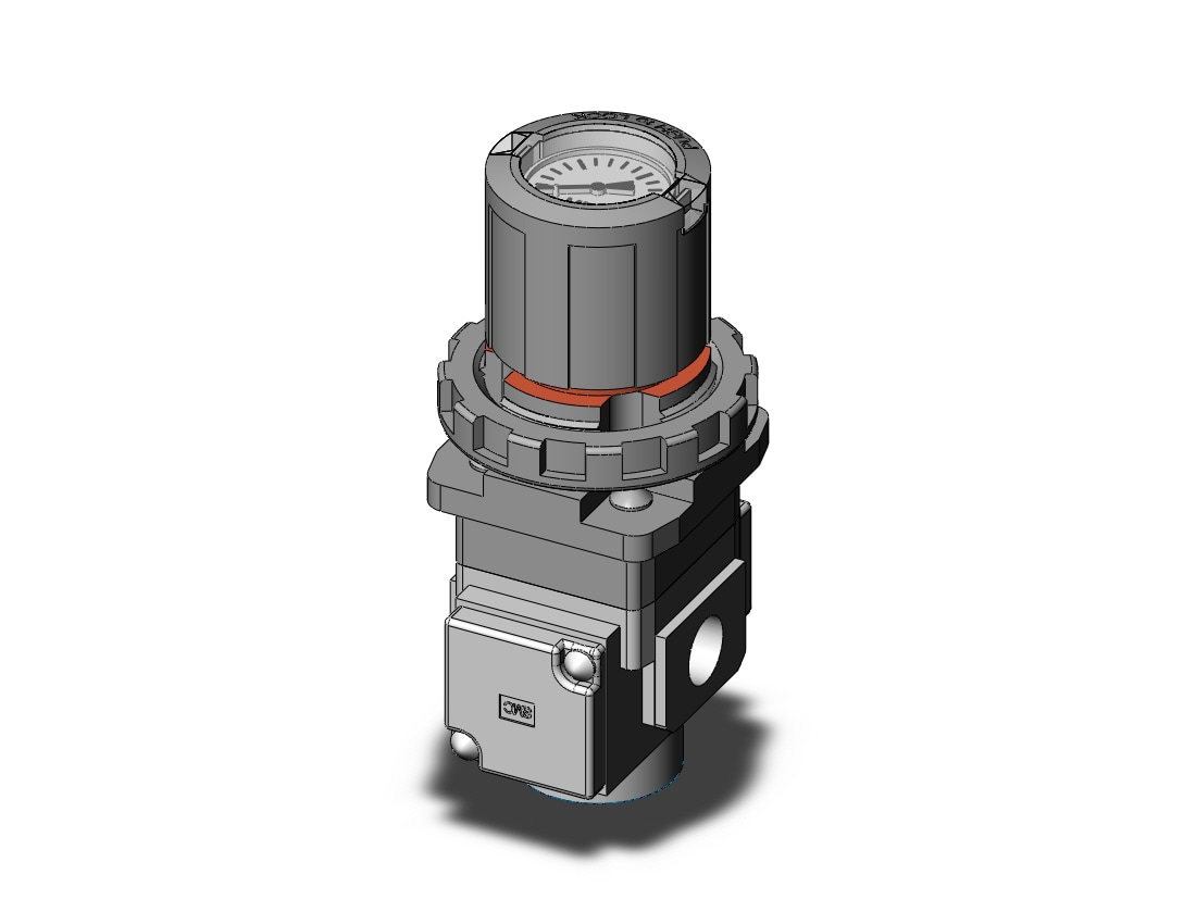 SMC ARG20-02G3H-1 arg 1/4 modular, pt, ARG REGULATOR W/PRESSURE GAUGE