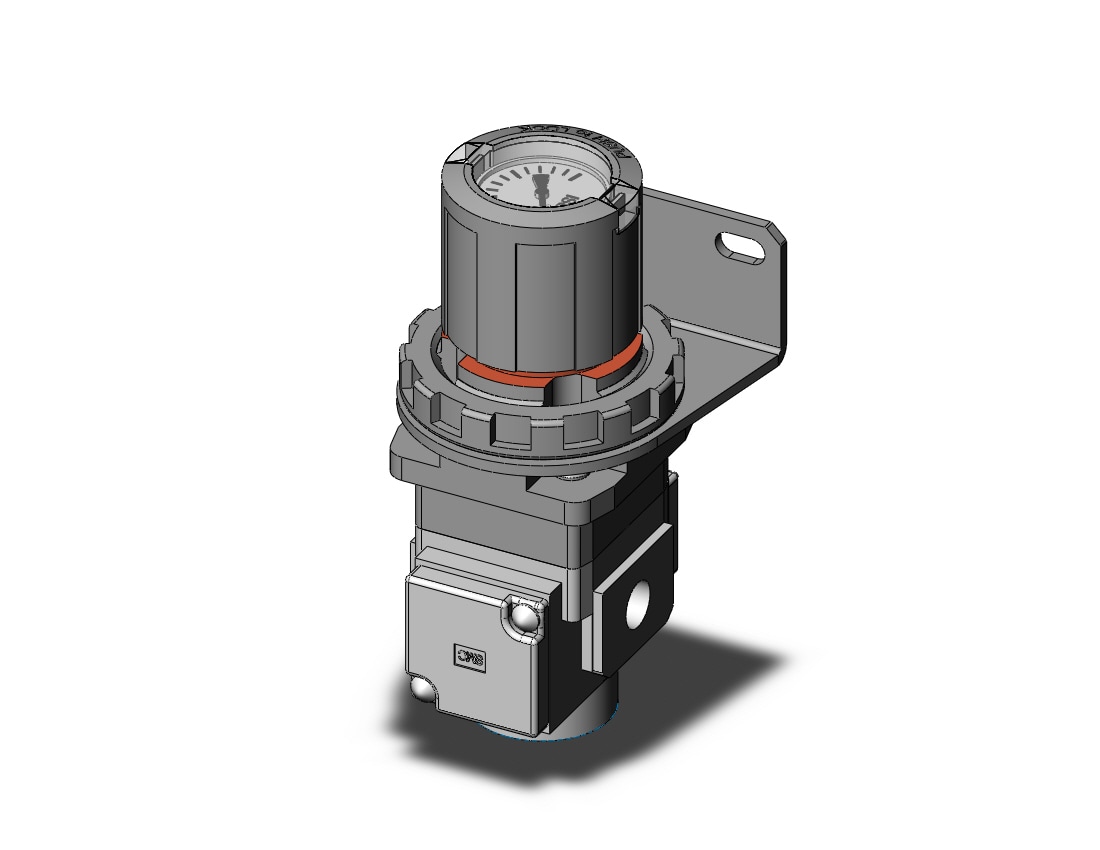 SMC ARG20-N01BG2-1Z regulator, gauge-handle, ARG REGULATOR W/PRESSURE GAUGE