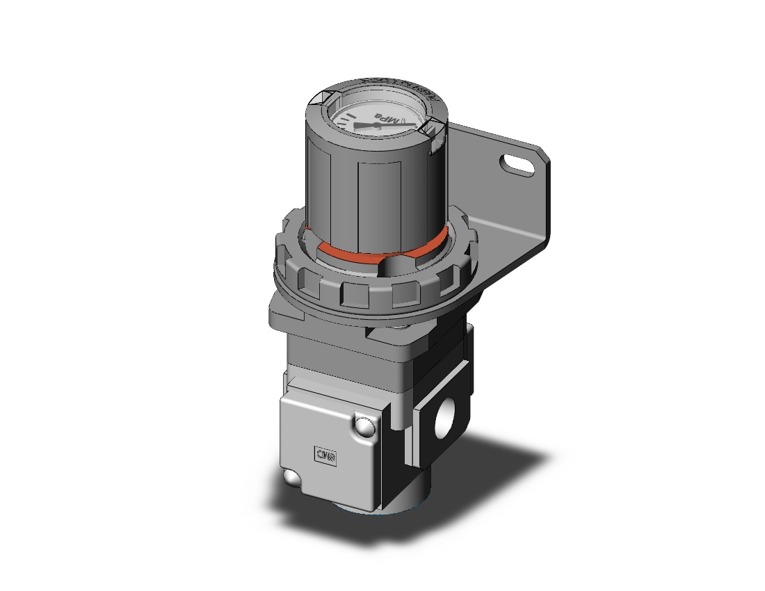 SMC ARG20K-F02BG1 regulator, gauge-handle, ARG REGULATOR W/PRESSURE GAUGE