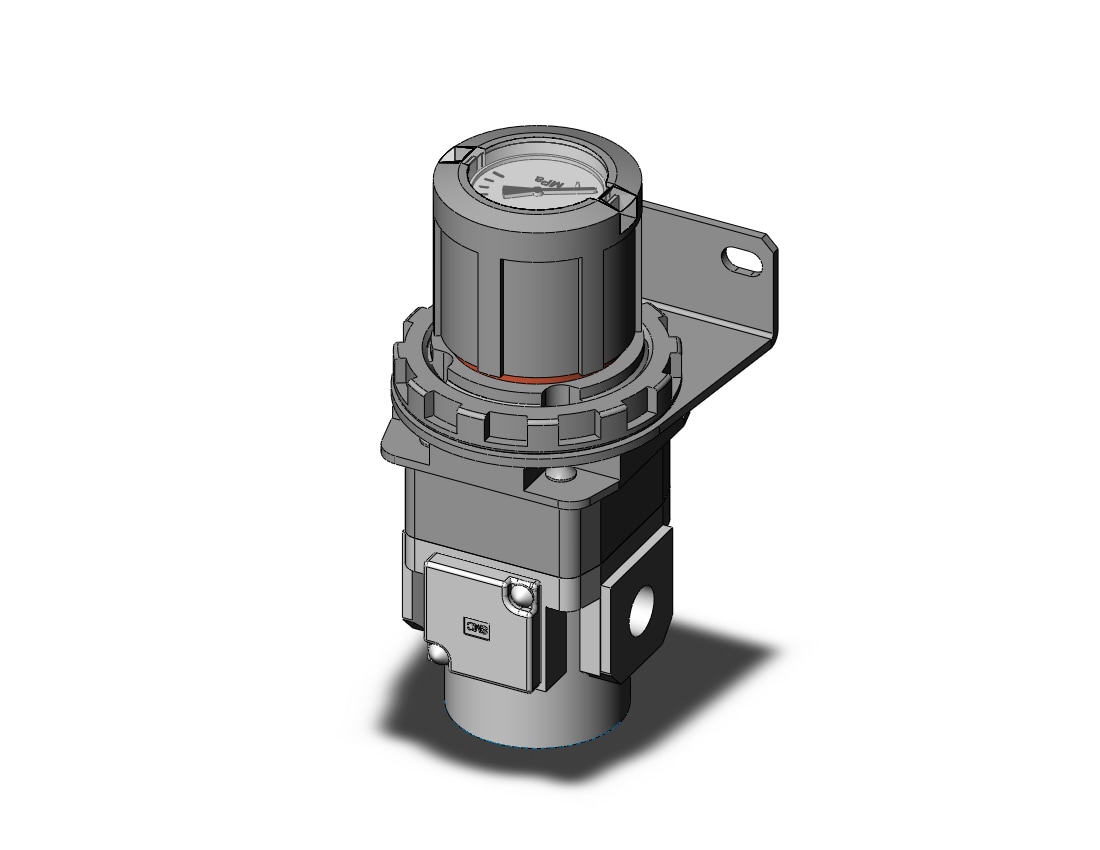 SMC ARG30-02BG1 regulator, gauge-handle, ARG REGULATOR W/PRESSURE GAUGE