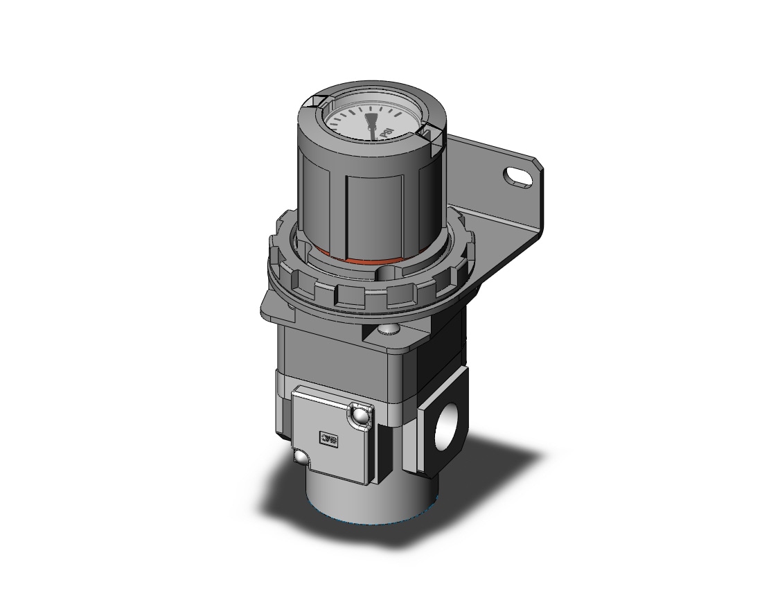 SMC ARG30K-N03BG2-Z regulator, gauge-handle, ARG REGULATOR W/PRESSURE GAUGE