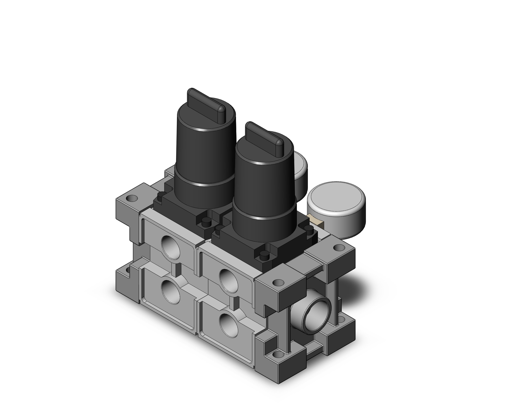 SMC ARM2500-02A-N02G2 regulator, mfld w/gauges, ARM MANIFOLD REGULATOR