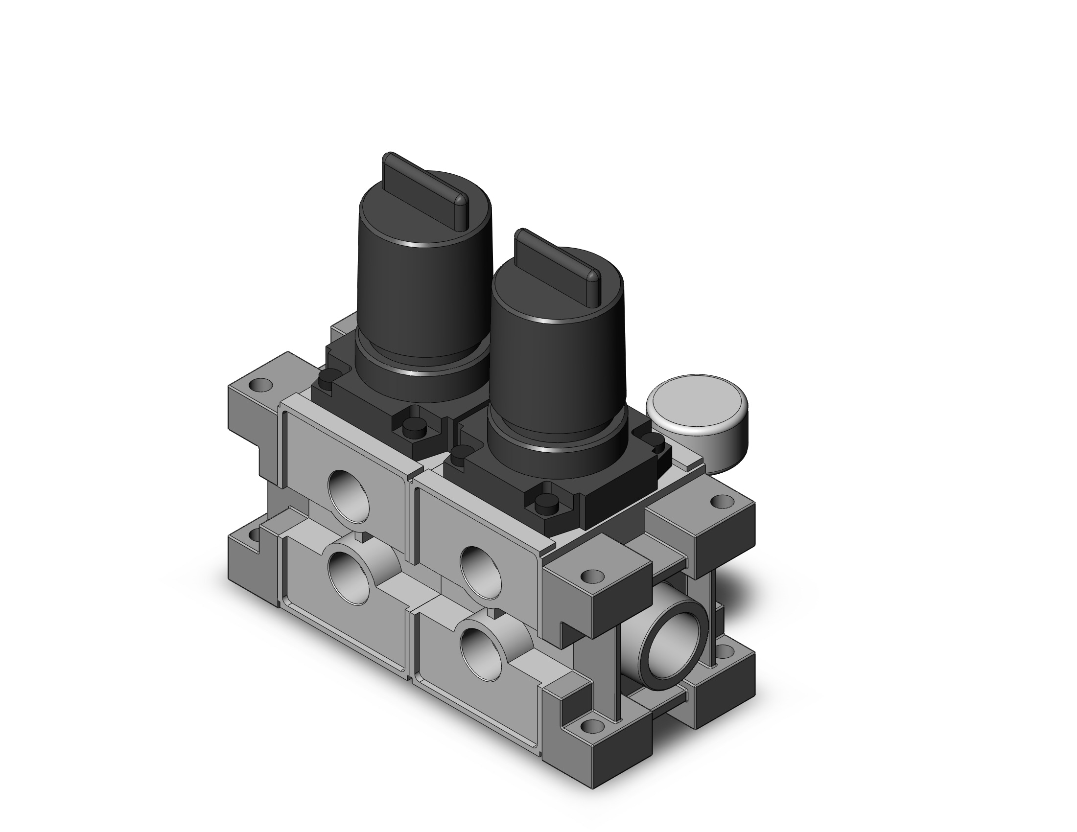 SMC ARM3000-02A-N03G2 regulator, mfld w/gauges, ARM MANIFOLD REGULATOR