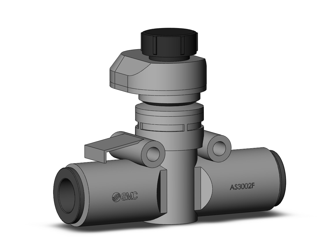 SMC AS3002FS2-10 flow control,inline w/fitting, FLOW CONTROL W/FITTING