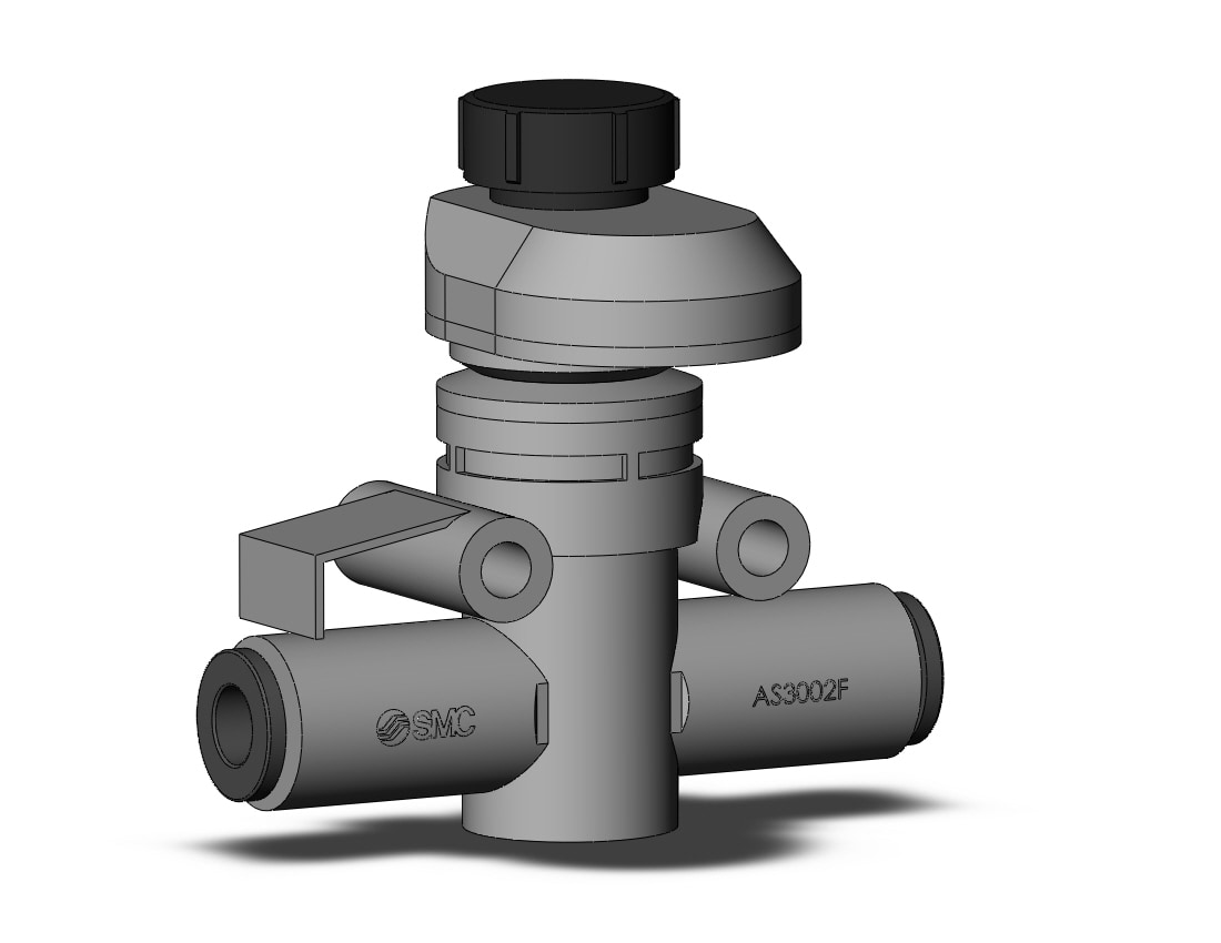 SMC AS3002FS3-06 speed control with scale, FLOW CONTROL W/FITTING