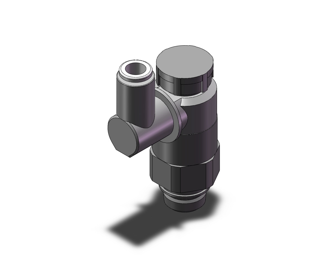 SMC AS3301F-U02-06A speed control w/uni fitting, FLOW CONTROL W/FITTING***