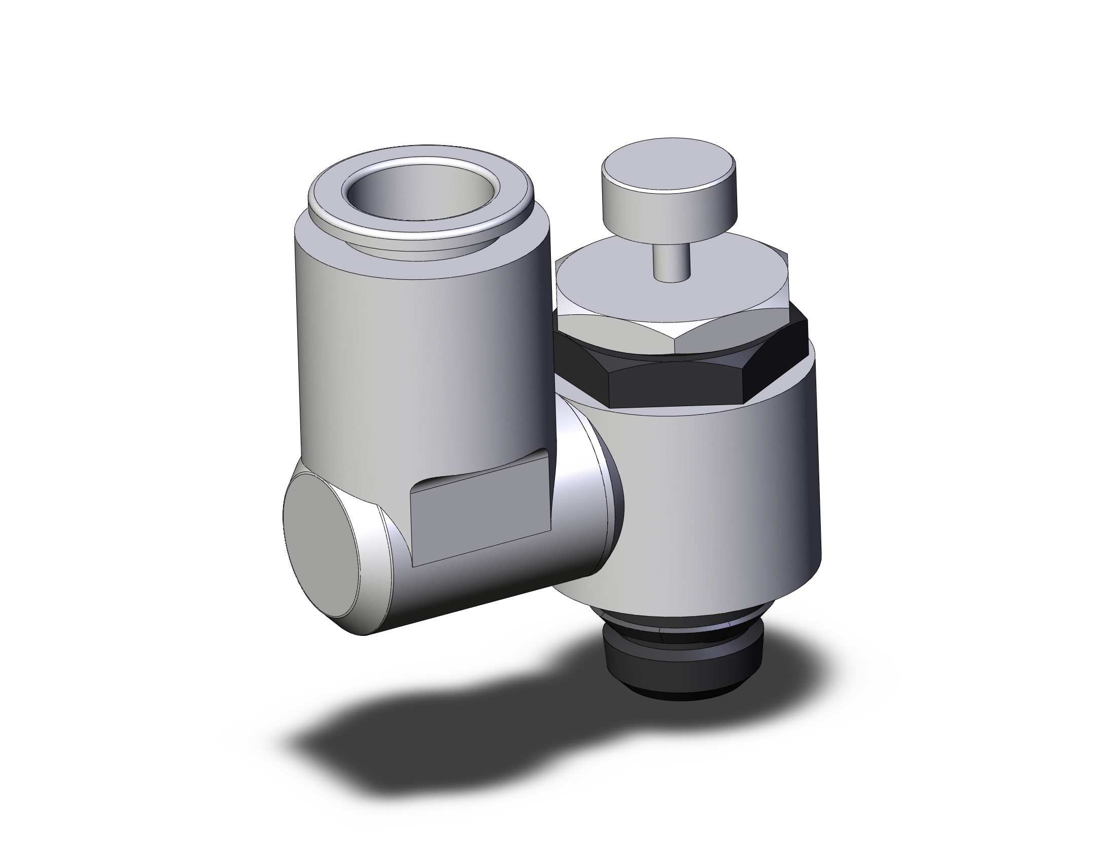 SMC AS3301F-U02-12 speed control w/uni fitting, FLOW CONTROL W/FITTING