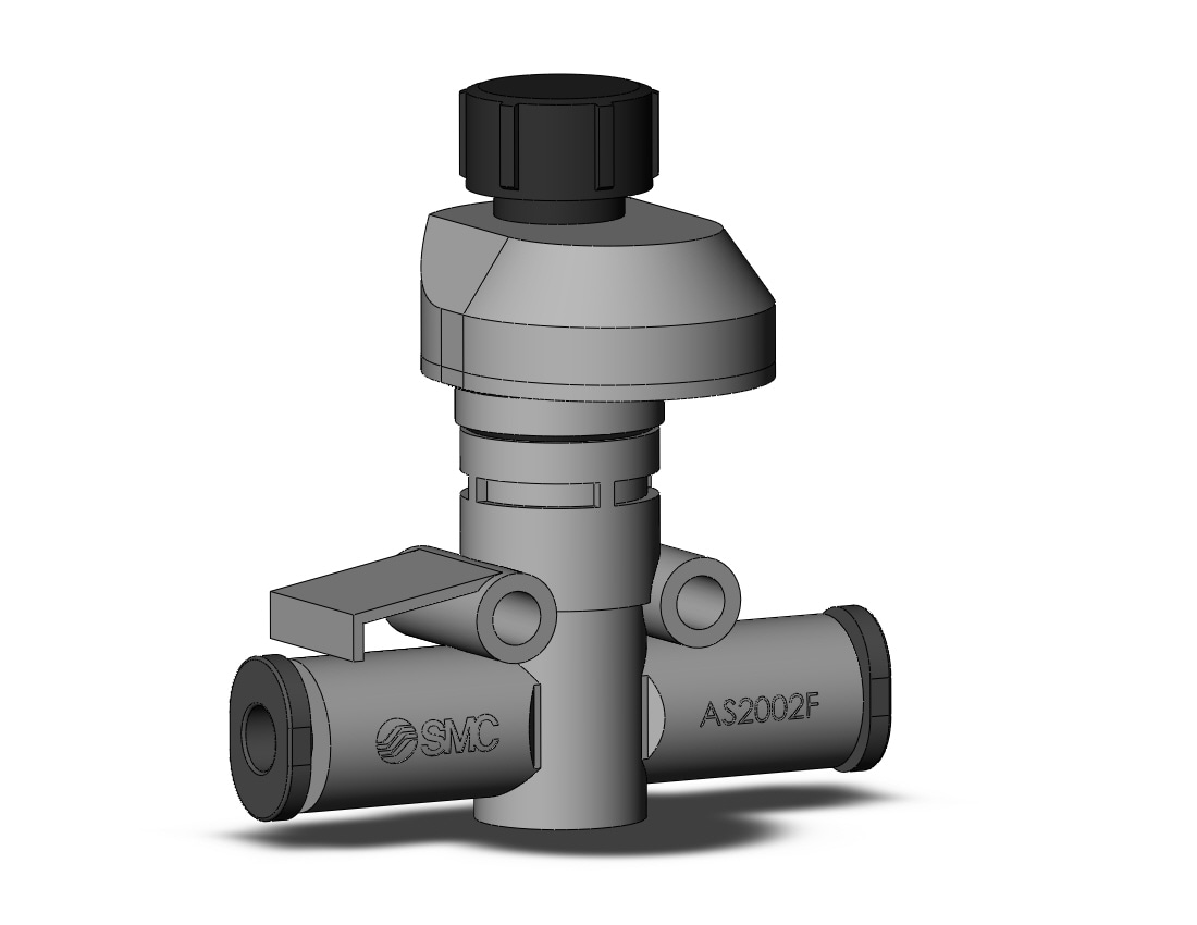 SMC AS2002FS3-04 flow control, with indicator, FLOW CONTROL W/FITTING