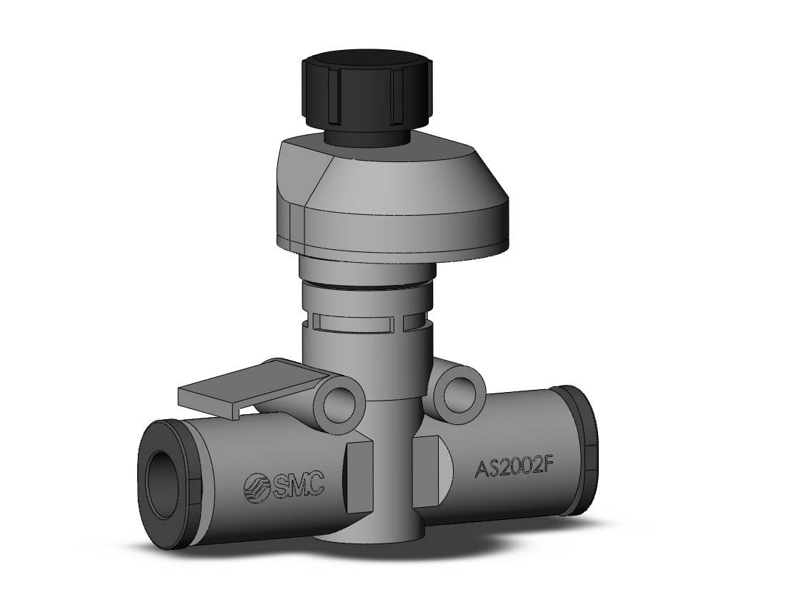 SMC AS2002FS3-06 flow control, with indicator, FLOW CONTROL W/FITTING