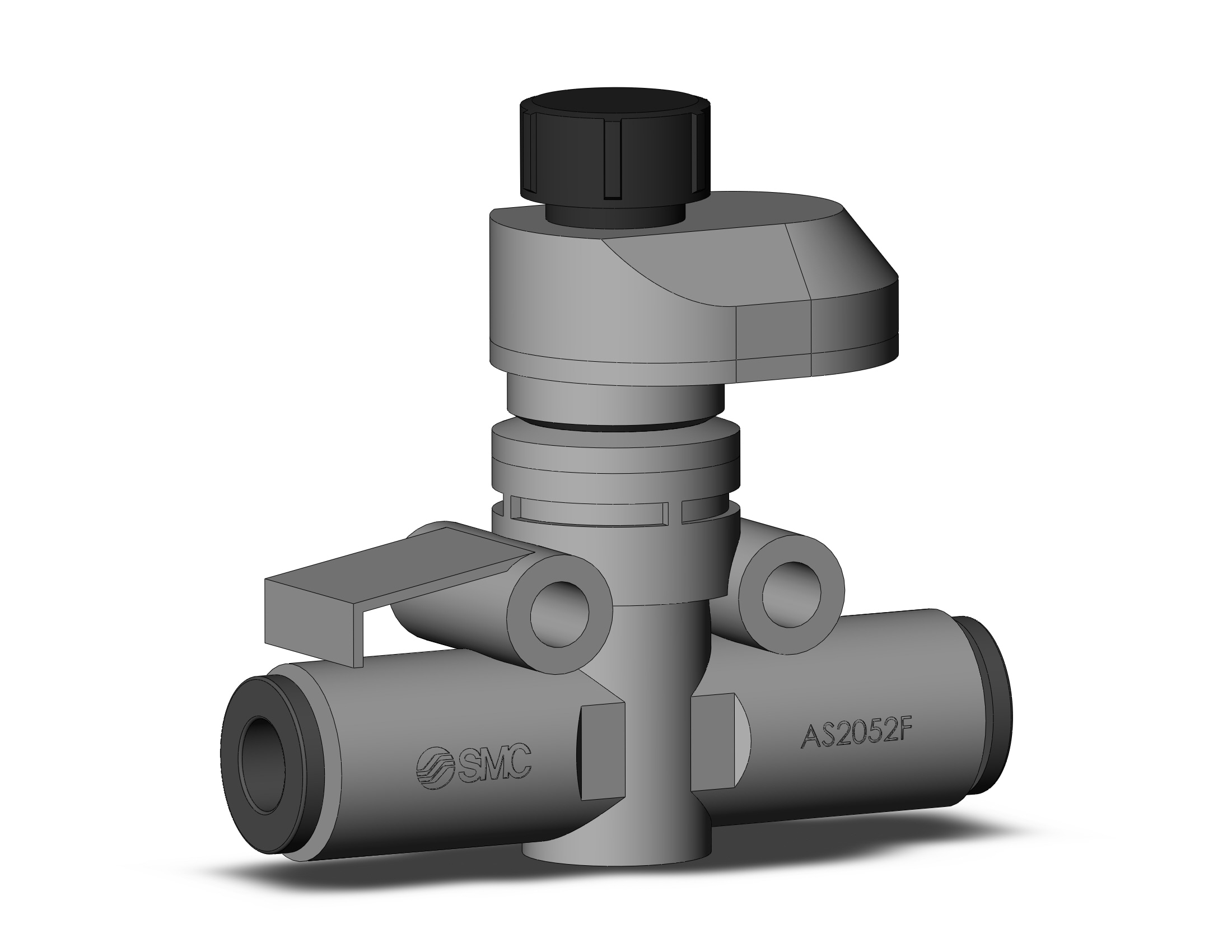 SMC AS2052FS1-06 flow control,inline w/fitting, FLOW CONTROL W/FITTING