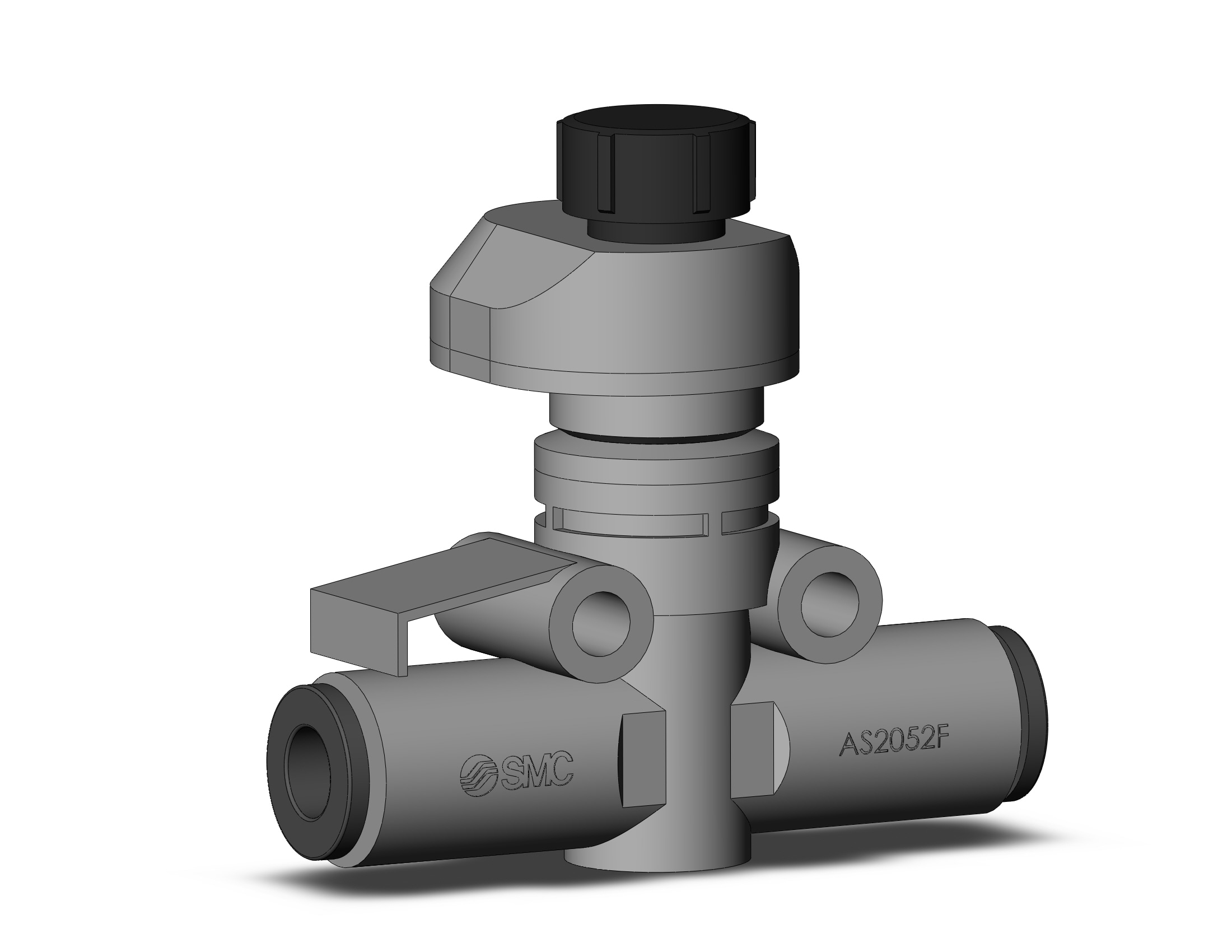 SMC AS2052FS2-06 flow control, FLOW CONTROL W/FITTING