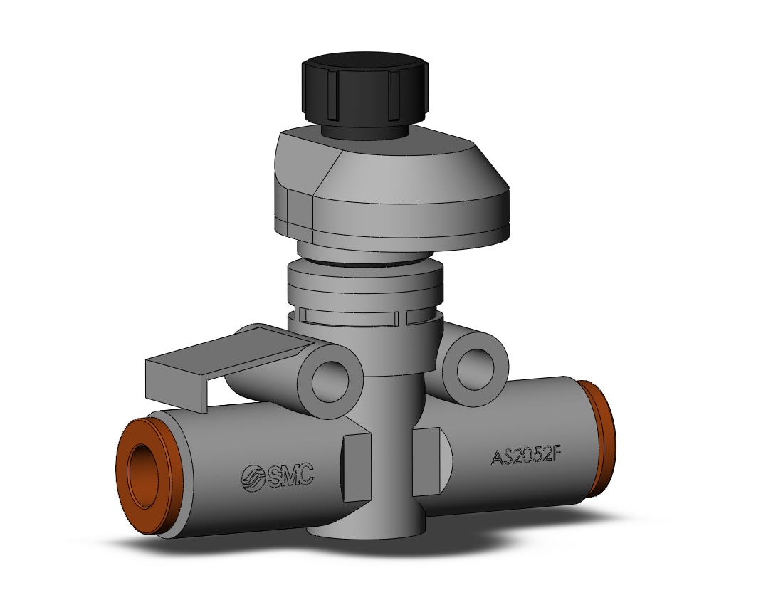 SMC AS2052FS3-07 flow control, FLOW CONTROL W/FITTING