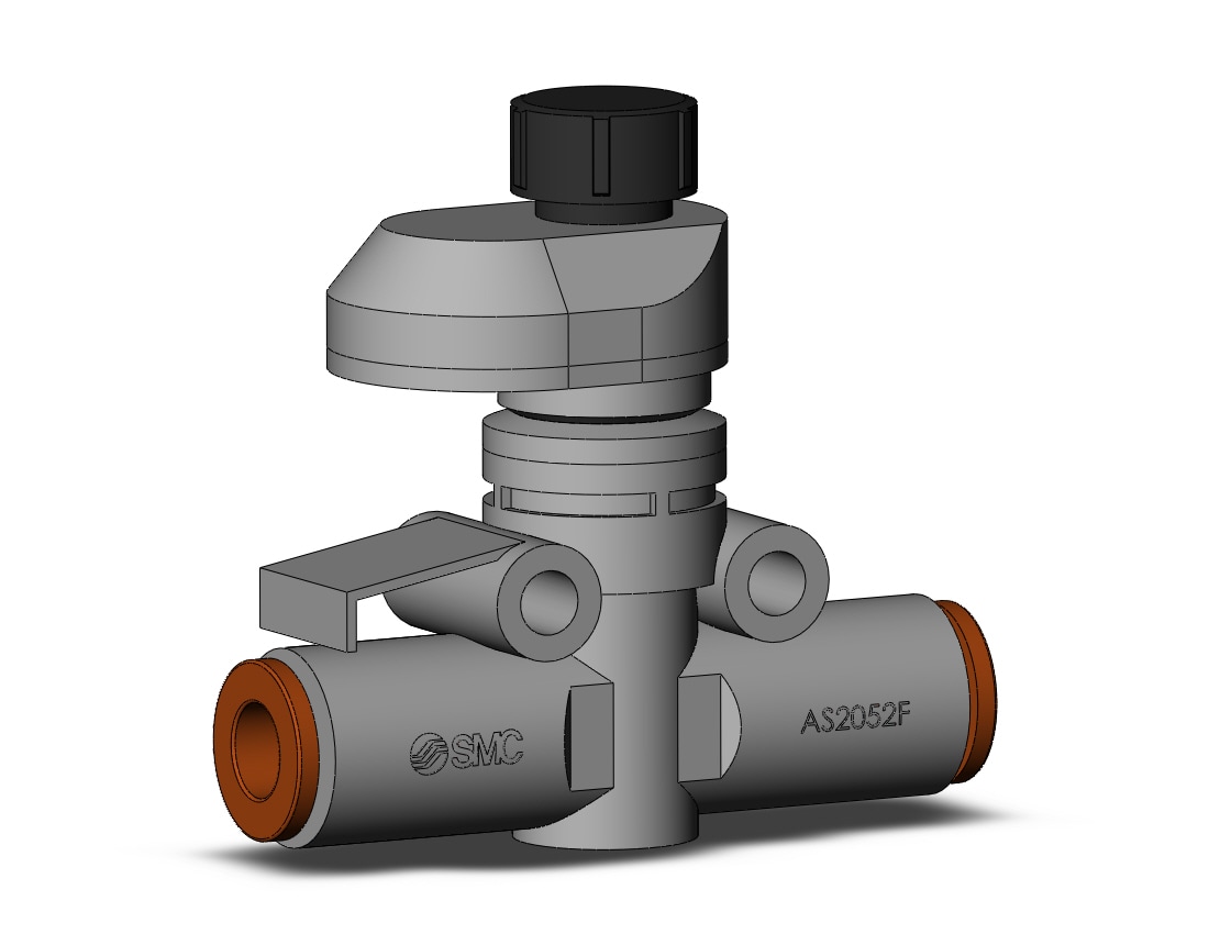 SMC AS2052FSG-07 speed control w/fitting, FLOW CONTROL W/FITTING