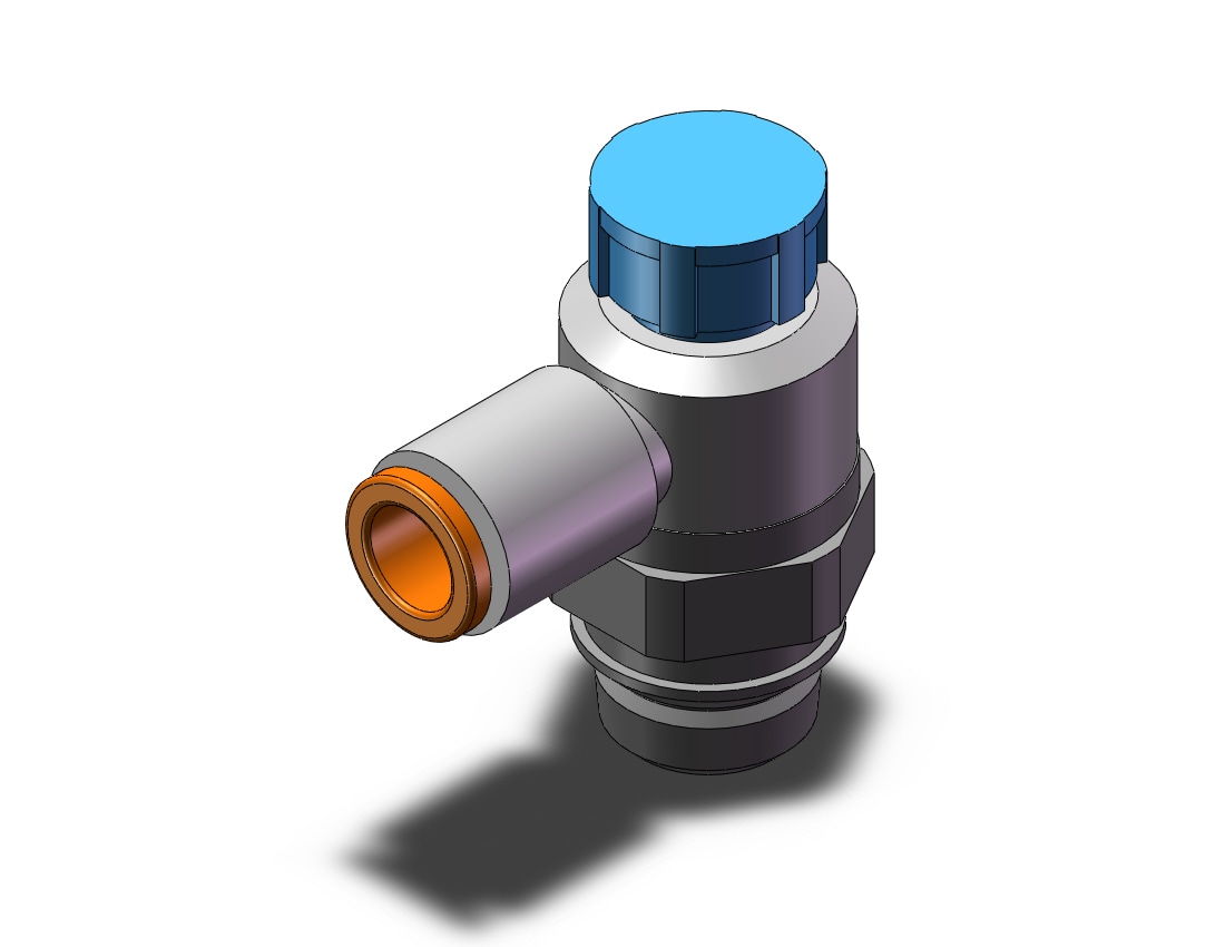 SMC AS2211F-U02-07A flow control unifit inch tube, FLOW CONTROL W/FITTING***