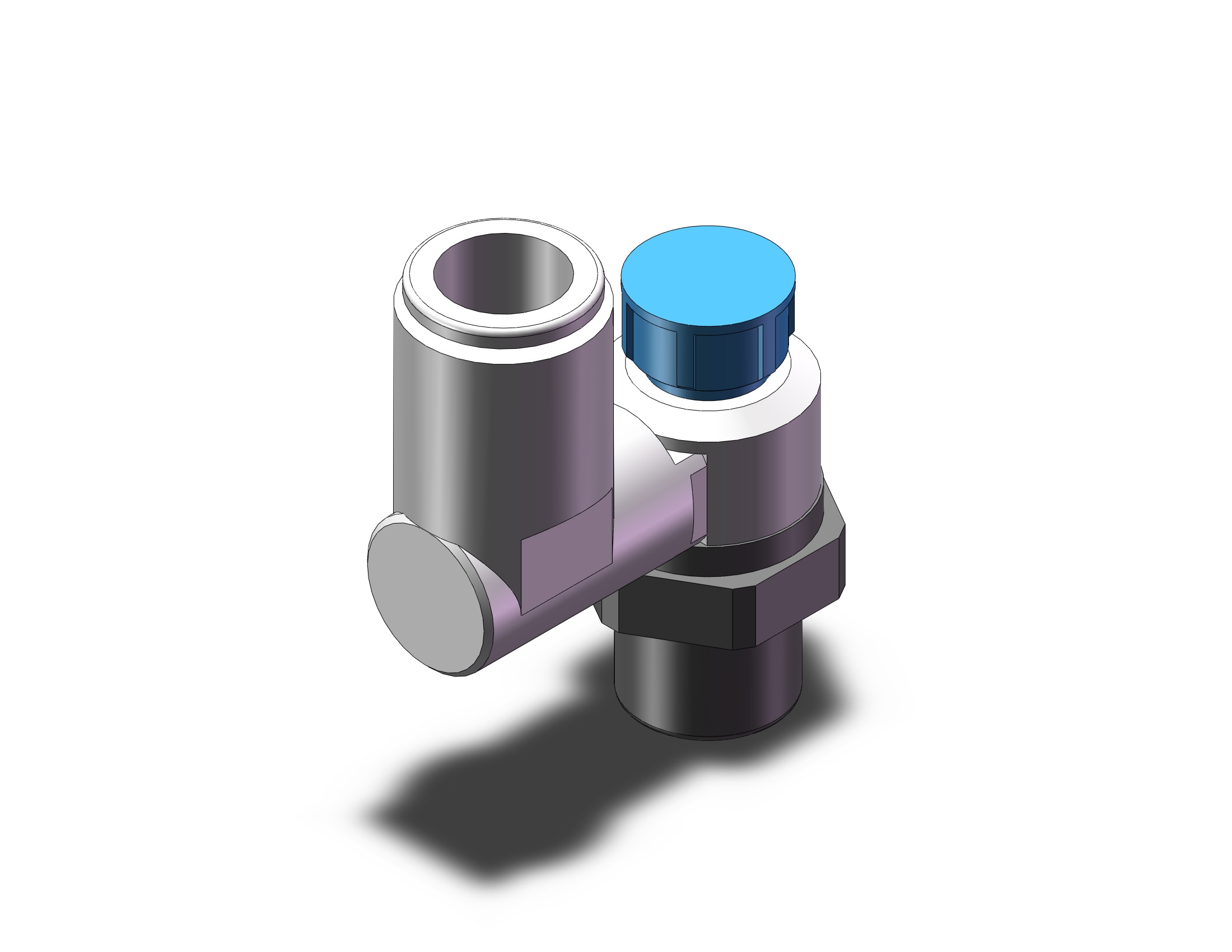 SMC AS2311F-N02-10A flow control w/scale & fitting, FLOW CONTROL W/FITTING