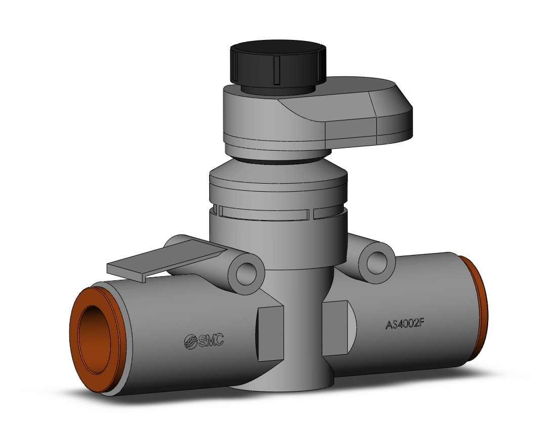 SMC AS4002FS1-13 flow control, FLOW CONTROL W/FITTING