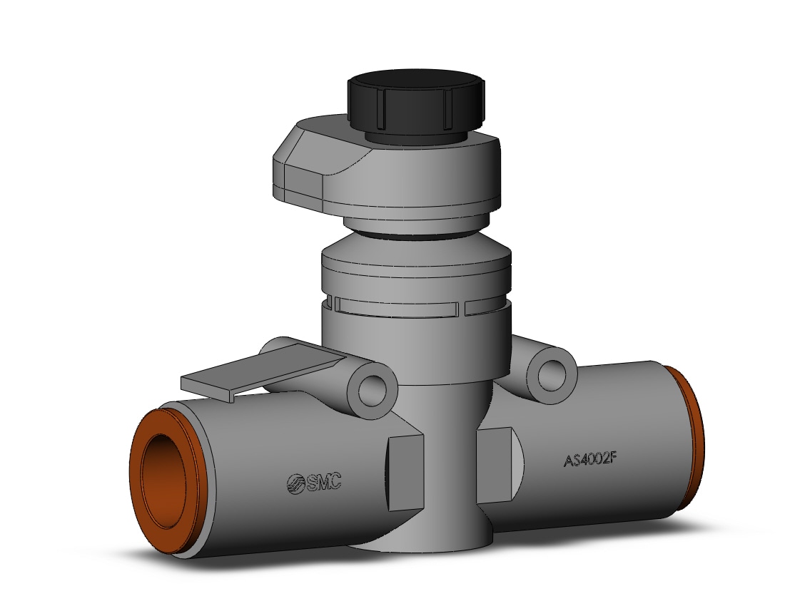 SMC AS4002FS2-13 speed control, inline, 1/2, FLOW CONTROL W/FITTING