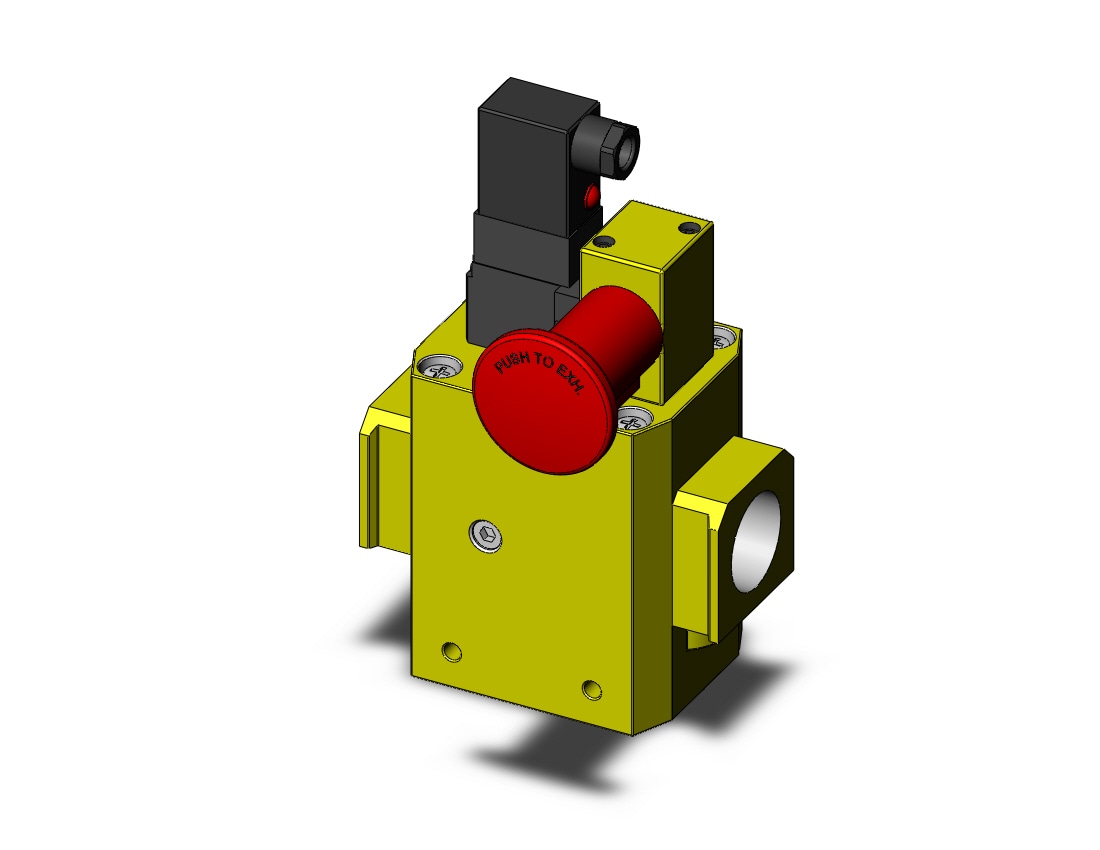 SMC AVL5000-N10-5DZ-R valve, soft start w/lock-out, AVL SOFT START LOCK-OUT VALVE