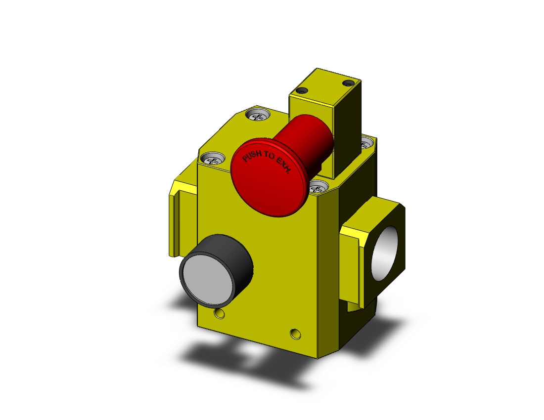 SMC AVL5000-N10P-R valve, soft start w/lock-out, AVL SOFT START LOCK-OUT VALVE