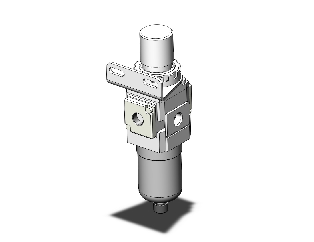 SMC AW20-01B-R-B filter/regulator, FILTER/REGULATOR, MODULAR F.R.L.