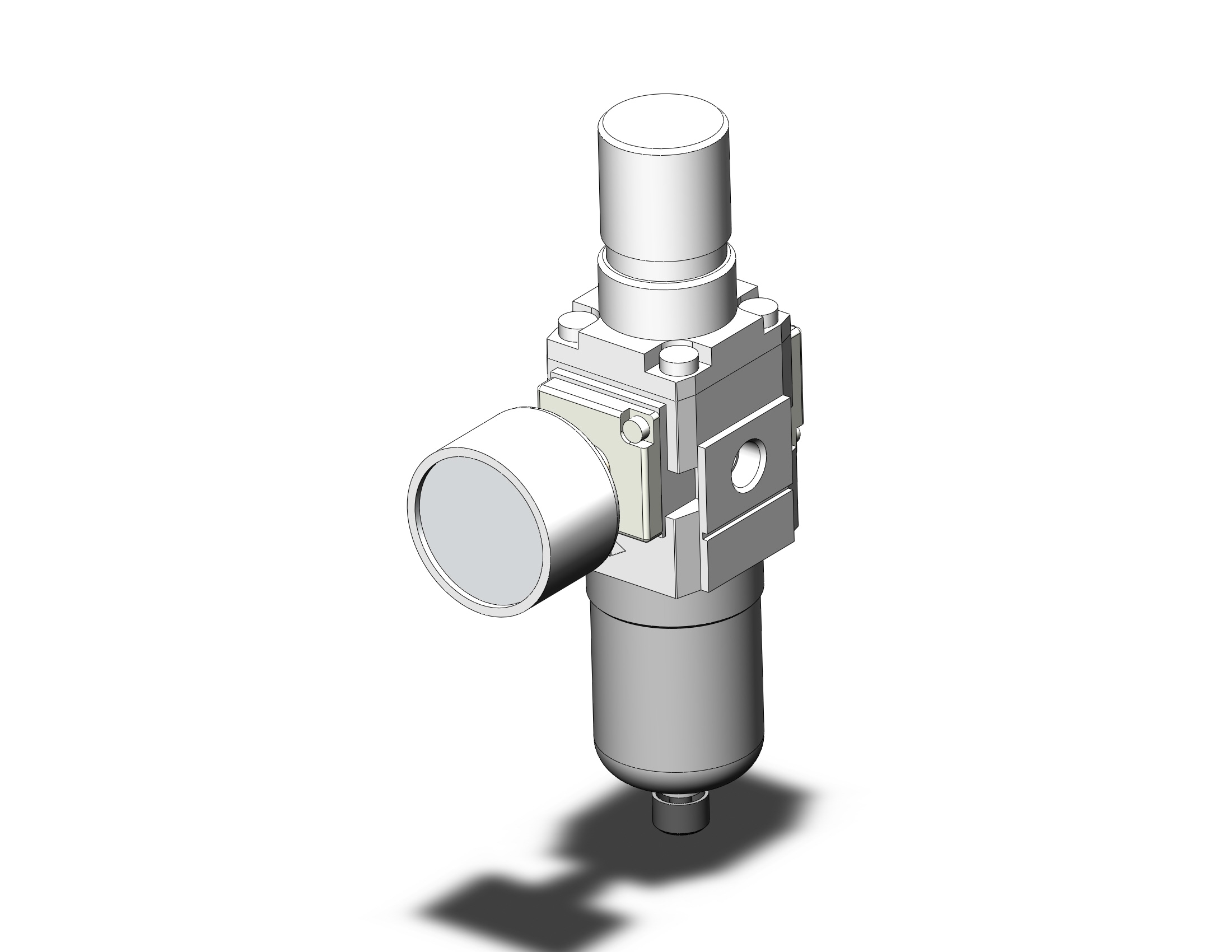 SMC AW20-01G-C-B filter/regulator, FILTER/REGULATOR, MODULAR F.R.L.