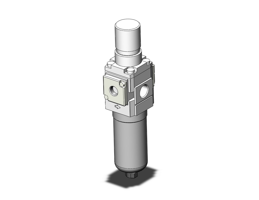 SMC AW20-02C-6-B filter/regulator, FILTER/REGULATOR, MODULAR F.R.L.