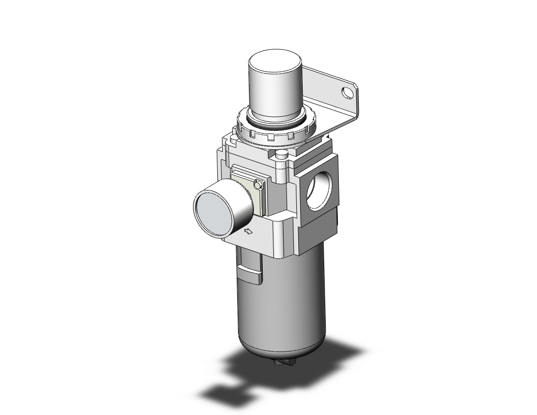 SMC AW40-06BM-B filter/regulator, FILTER/REGULATOR, MODULAR F.R.L.