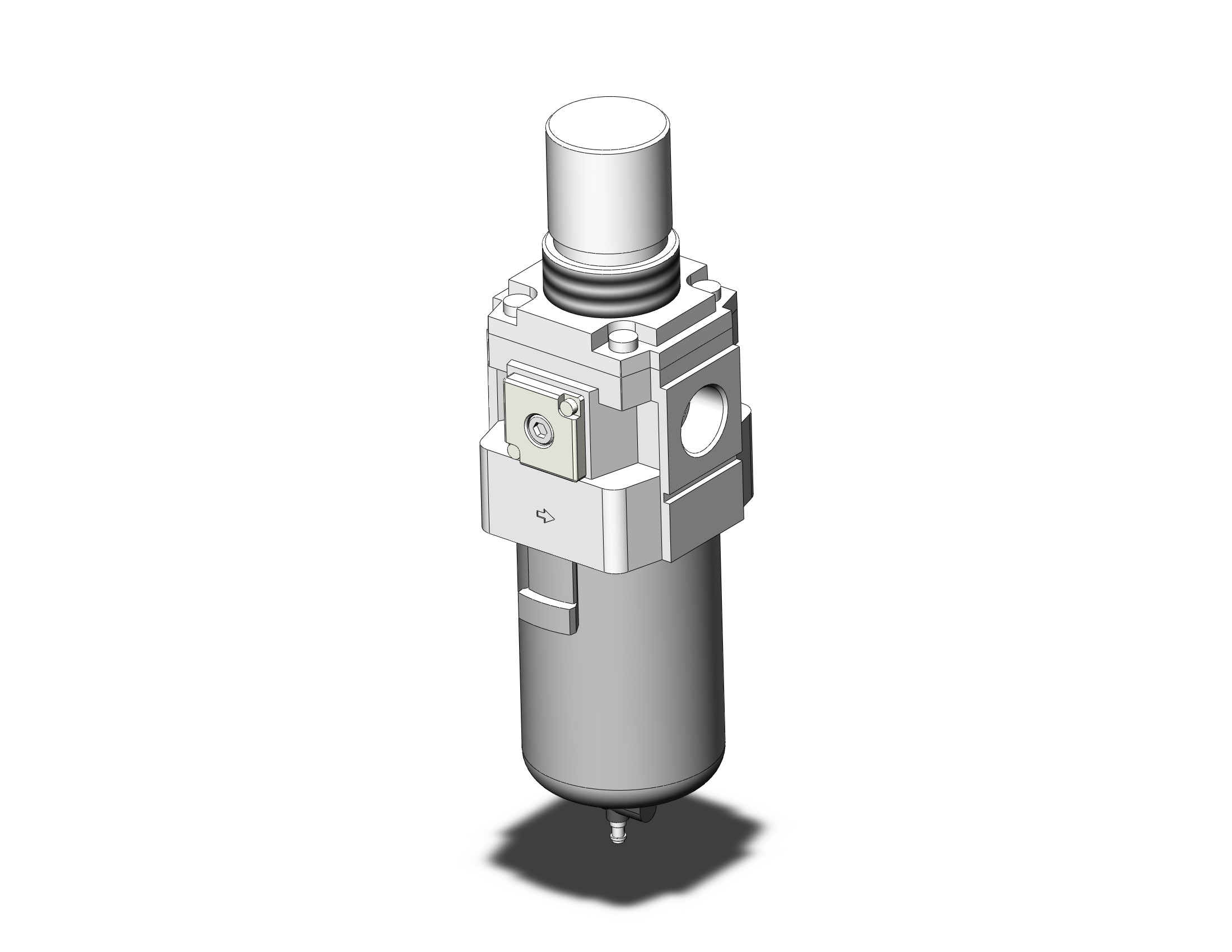 SMC AW40-N04-NWZ-B filter/regulator, FILTER/REGULATOR, MODULAR F.R.L.