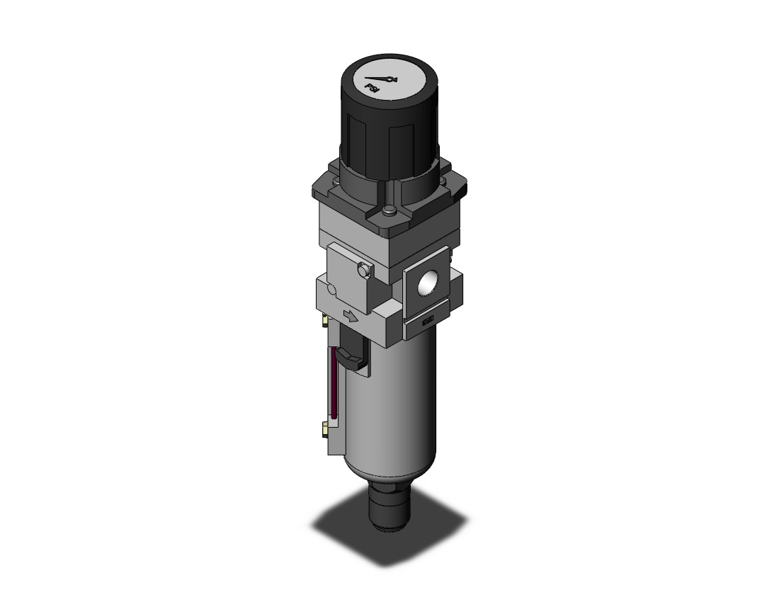 SMC AWG30-N02CG1-8NZ filter/regulator w/built in gauge, FILTER/REGULATOR, MODULAR F.R.L. W/GAUGE