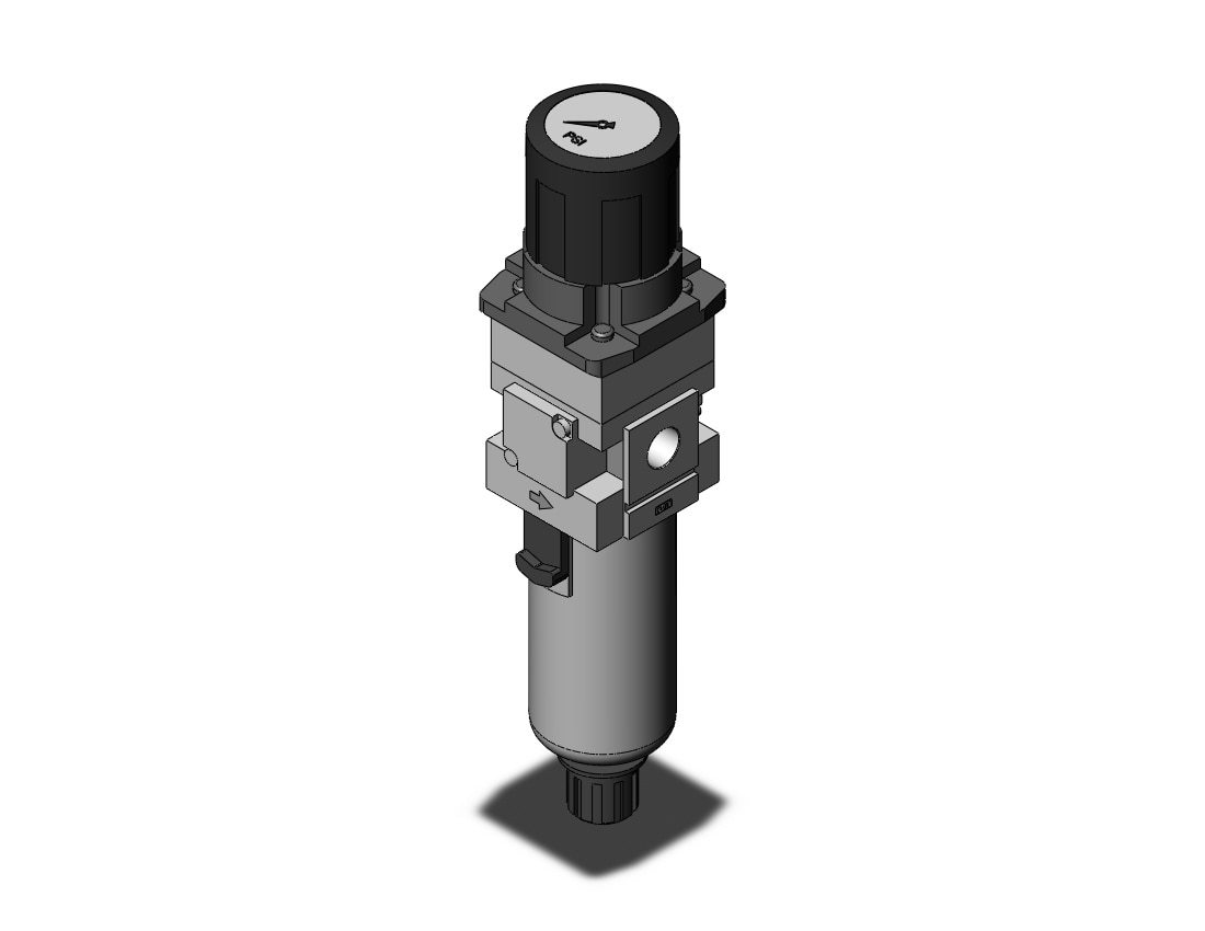 SMC AWG30-N02G2-2Z filter/regulator w/built in gauge, FILTER/REGULATOR, MODULAR F.R.L. W/GAUGE