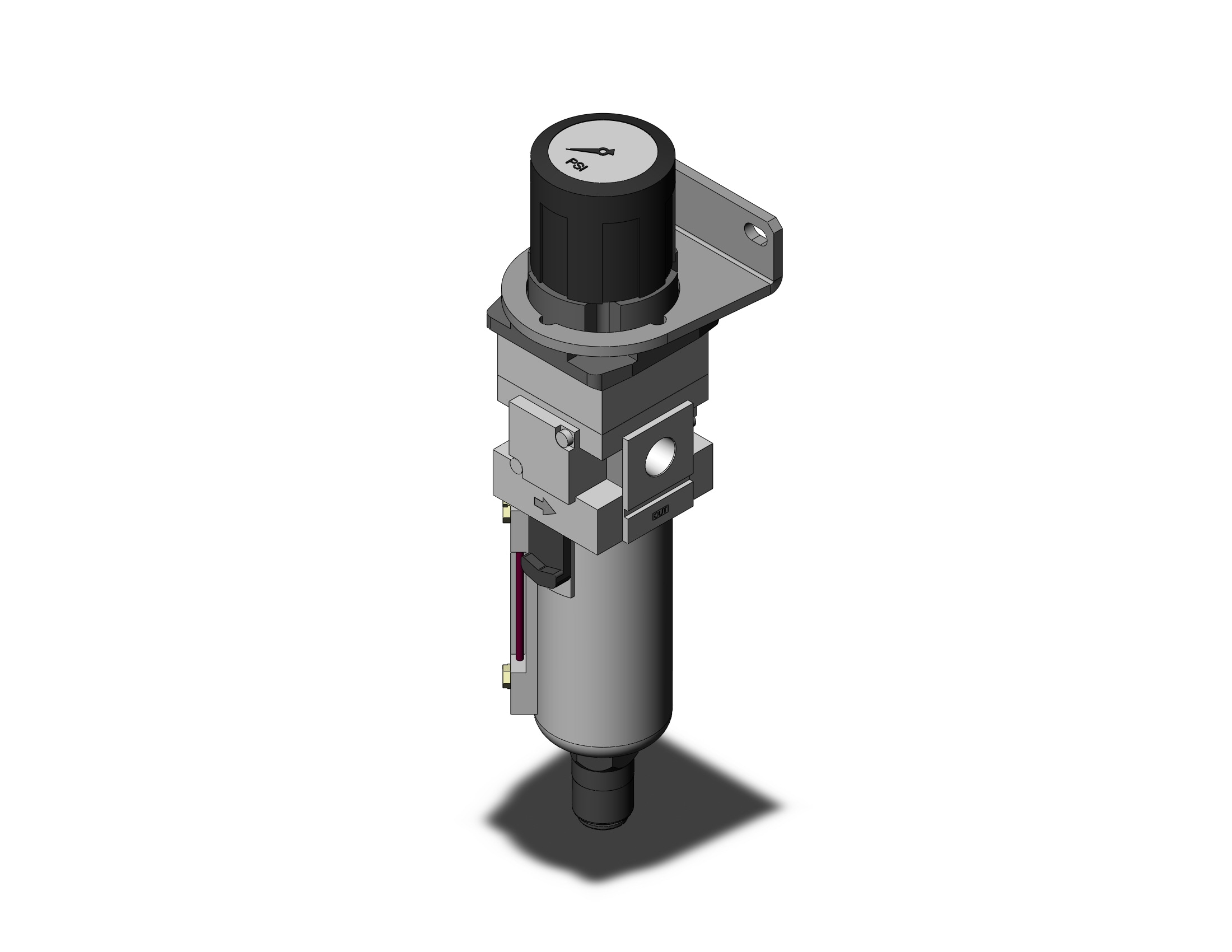 SMC AWG30K-N02BCG2-8Z filter reg w/back flow & gauge, AWG MASS PRO