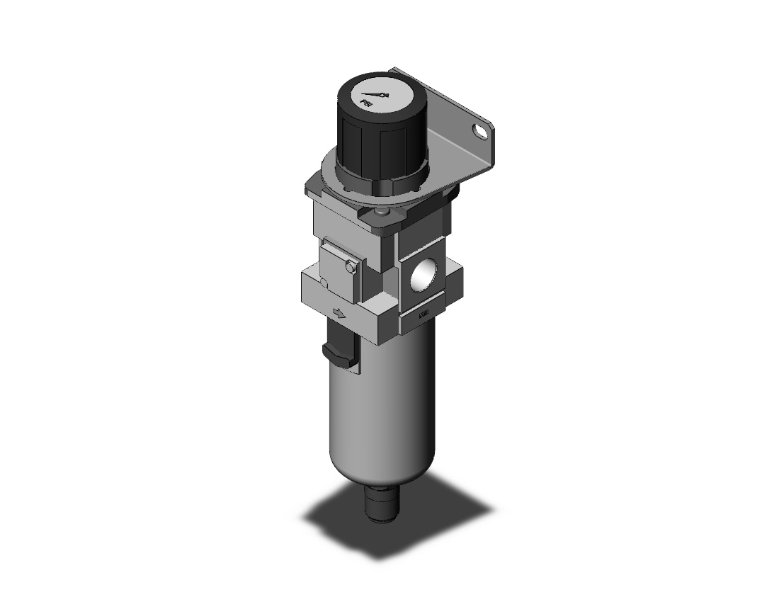 SMC AWG40-N04BCG2-2Z filter/regulator w/built in gauge, FILTER/REGULATOR, MODULAR F.R.L. W/GAUGE